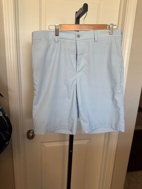 PGA Tour Light Blue Flat Front Men's Shorts